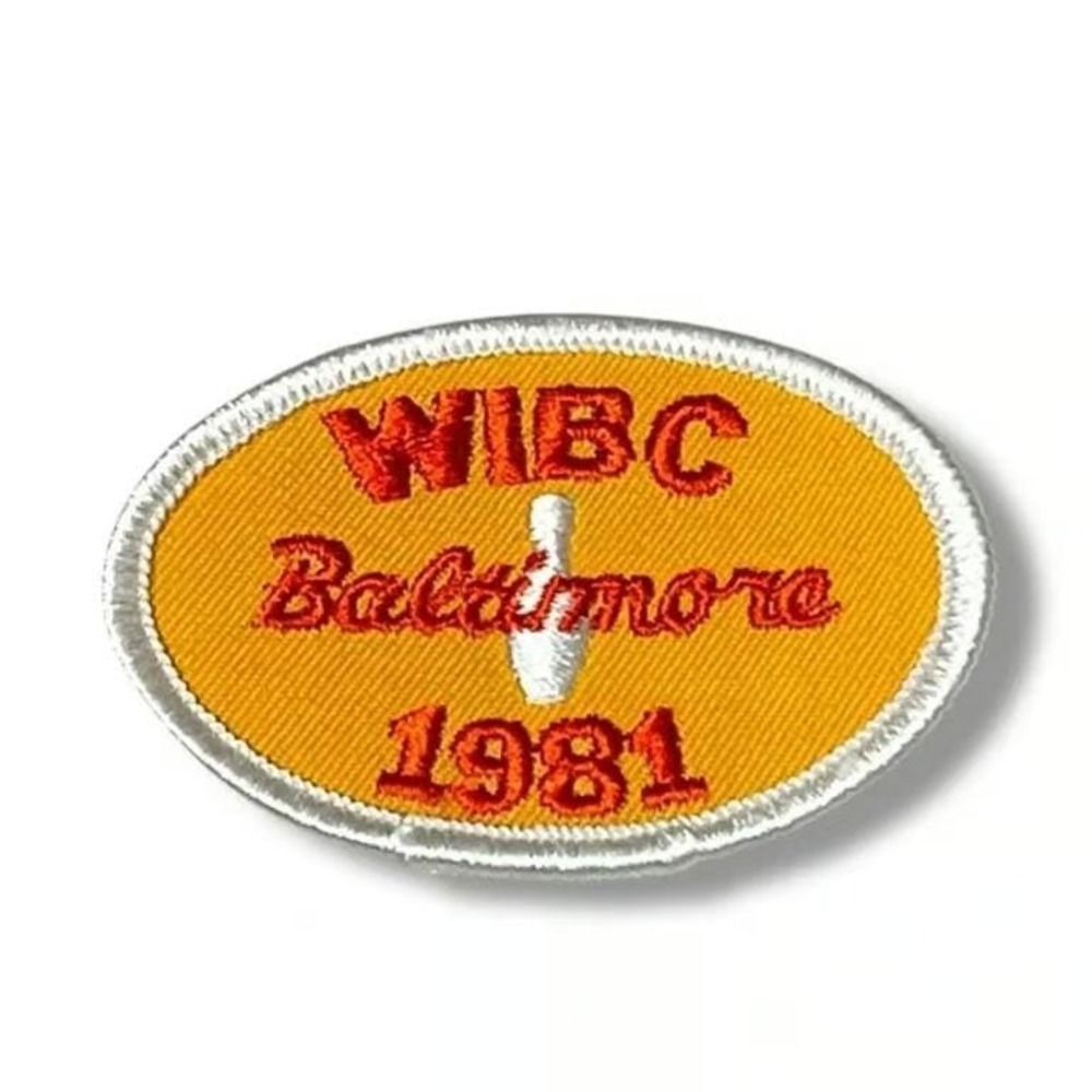 WIBC Womens International Bowling Congress Baltimore 1981 Vintage Patch DBX